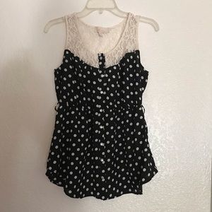 Cute lace tank blouse